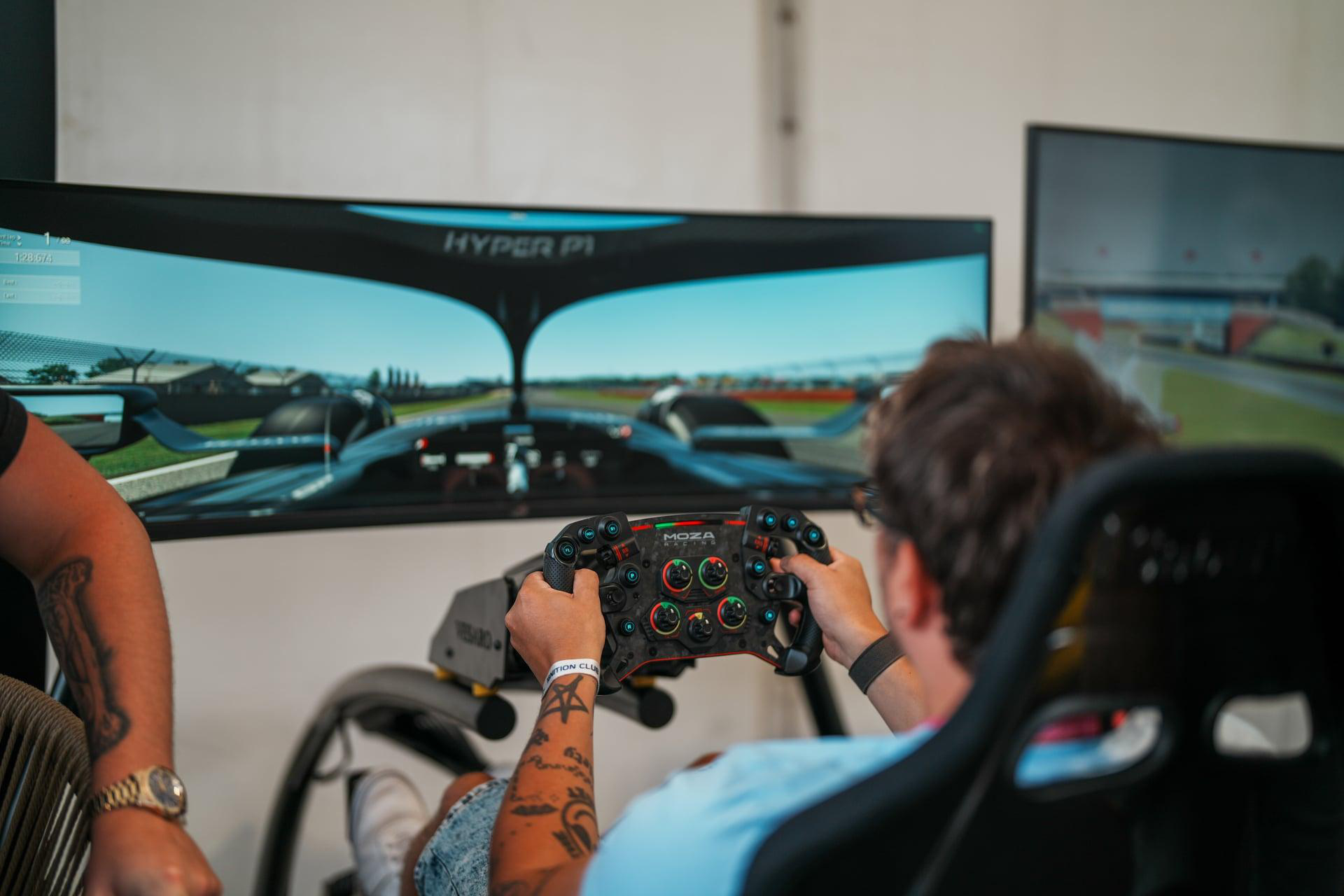 Sim racing lounge